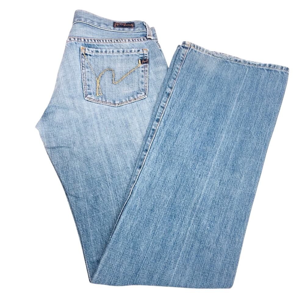 Citizens of Humanity #001 Kelly Low Waist Boot Cut Jeans Y2K Street Style - Picture 1 of 15
